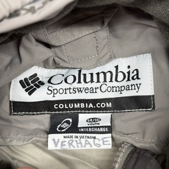✅Columbia Interchange Windbreaker Jacket Youth 14/16 Lightweight Raincoat Hiking - Picture 2 of 11